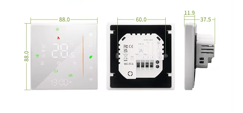 Termostat WiFi ZHT-006-GC White Spreest