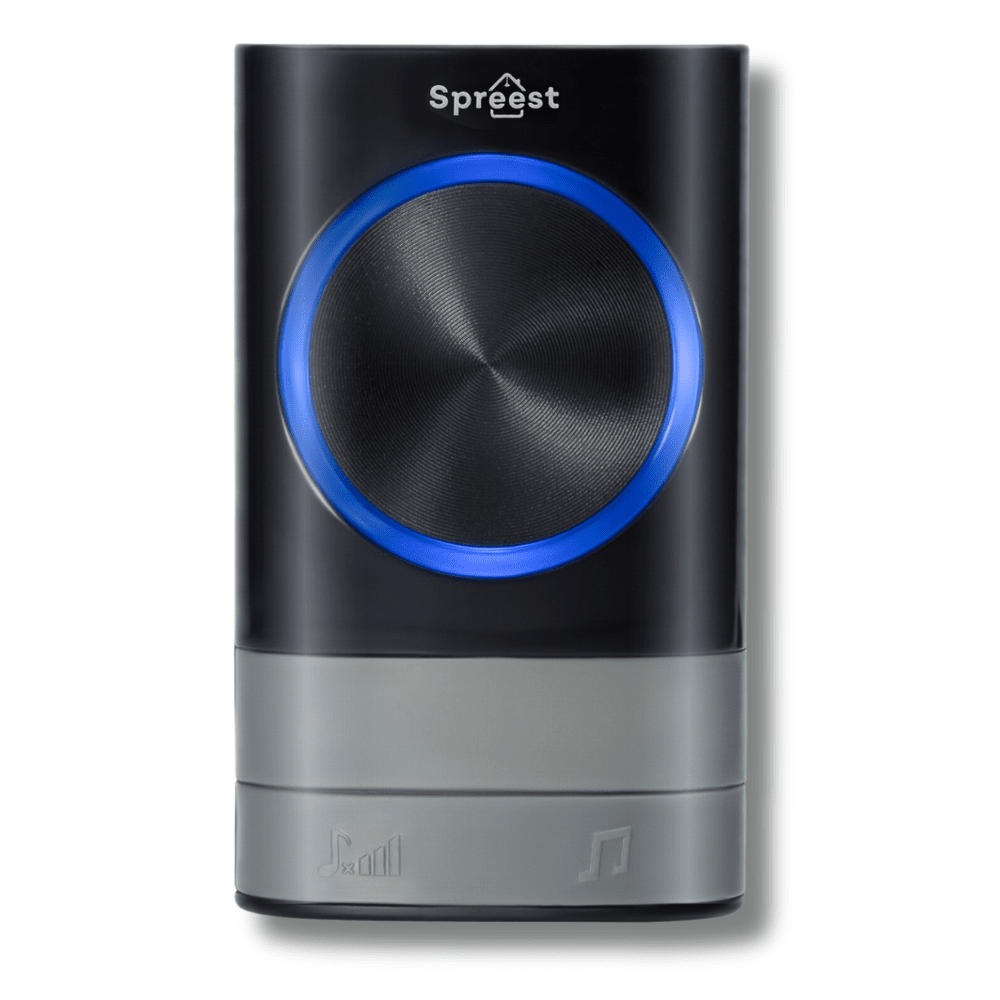 Dzwonek bezprzewodowy P189189-BB 1T2R Czarny Spreest