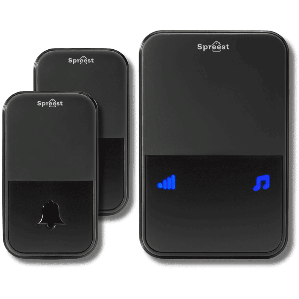 Dzwonek bezprzewodowy U199199-BB 1T2R Czarny Spreest