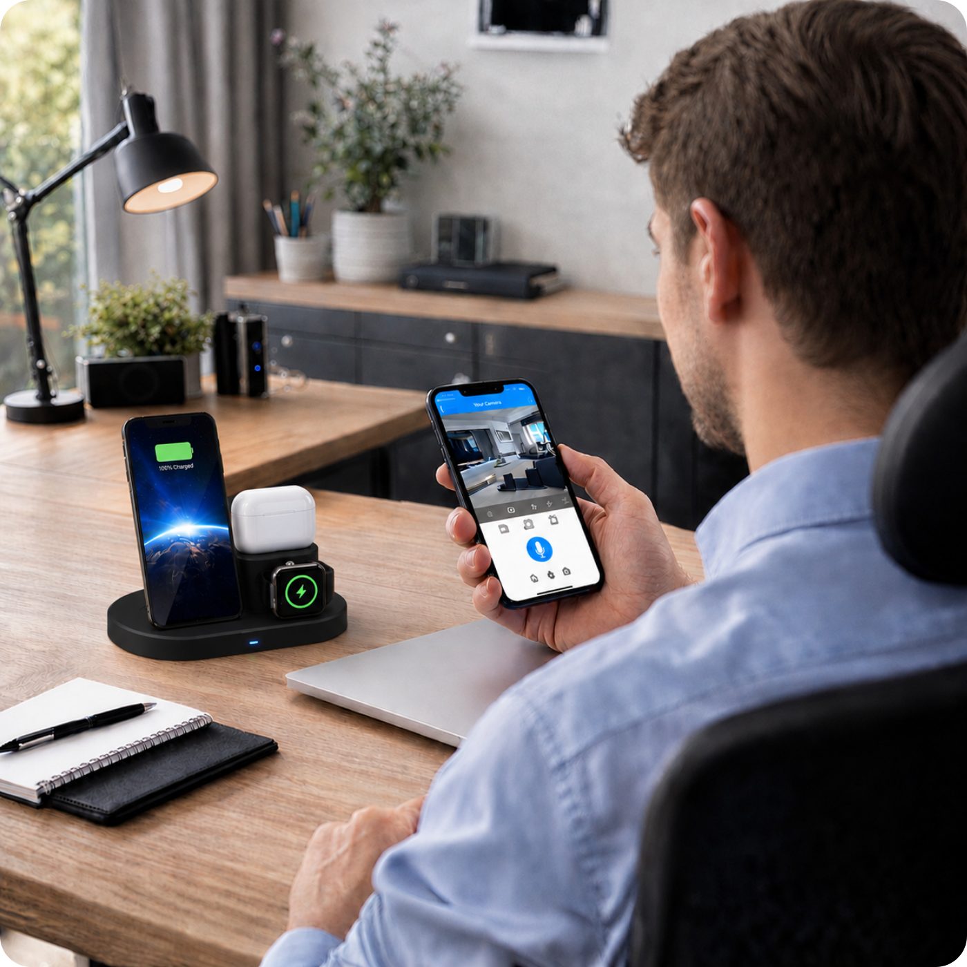 Mini kamera w ładowarce WF-H10 WiFi