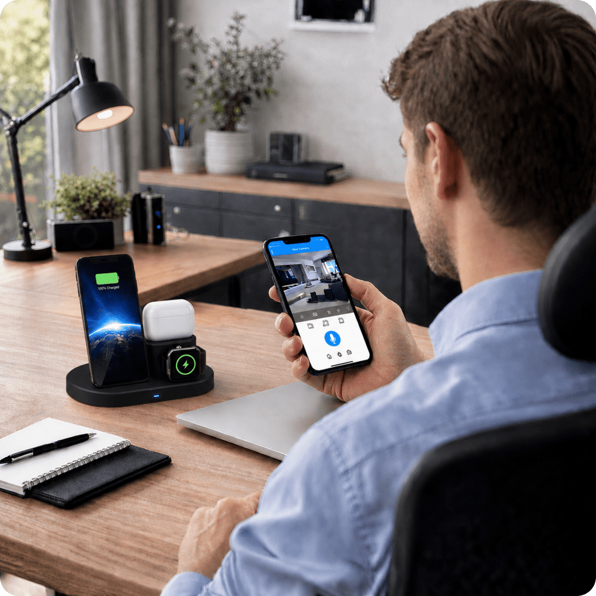 Mini kamera w ładowarce WF-H10 WiFi