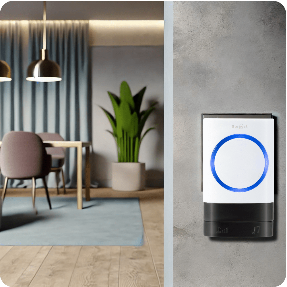 Dzwonek bezprzewodowy 2Q189-WW 2T1R Biały Spreest