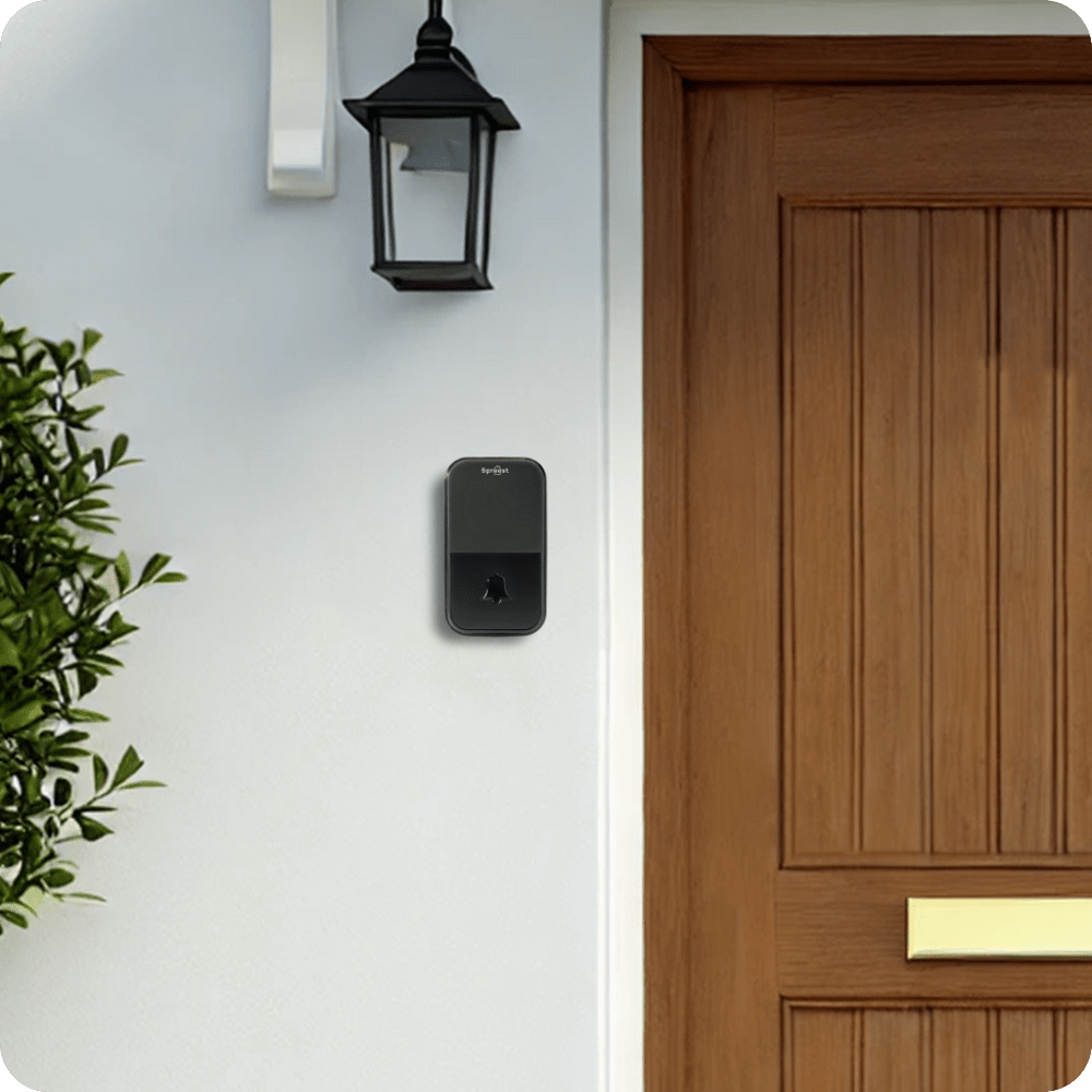 Dzwonek bezprzewodowy 2U199-BB 2T1R Czarny Spreest