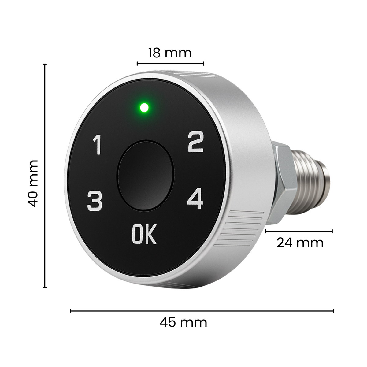 Zamek elektroniczny do szafki L28 Tuya Smart 22mm Black