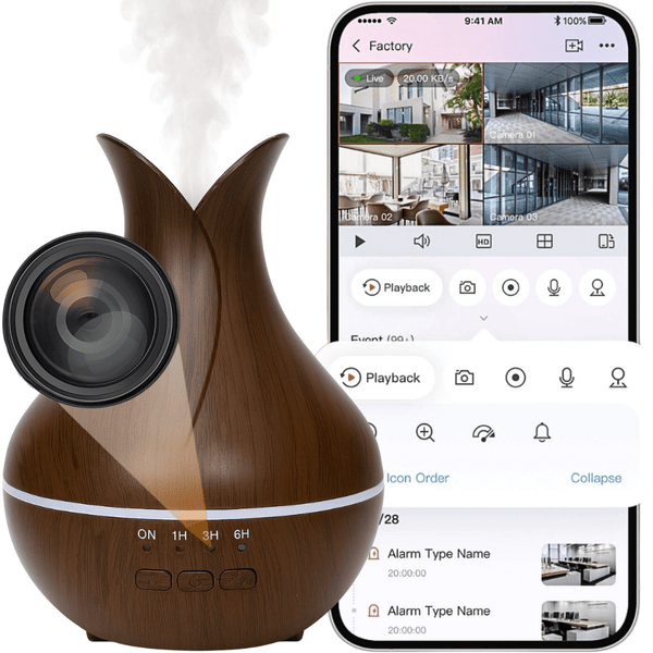 Mini kamera w nawilżaczu powietrza SPC02 WiFi