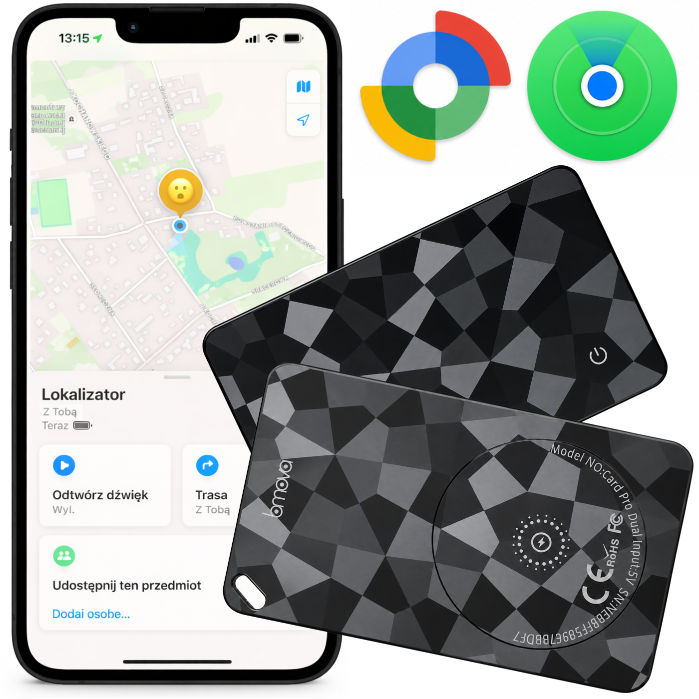 Lokalizator smart tag K18 Dual Apple Find My Google Find My