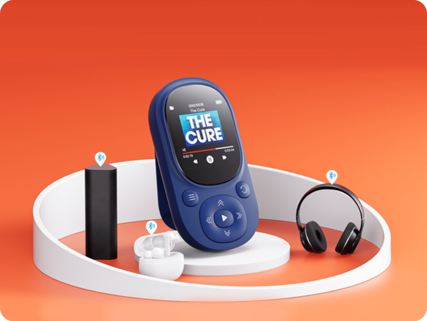 Odtwarzacz muzyki MP3 A11 64GB Granatowy Spreest