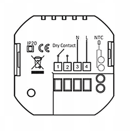 Termostat WiFi ZHT-006-GC White Spreest
