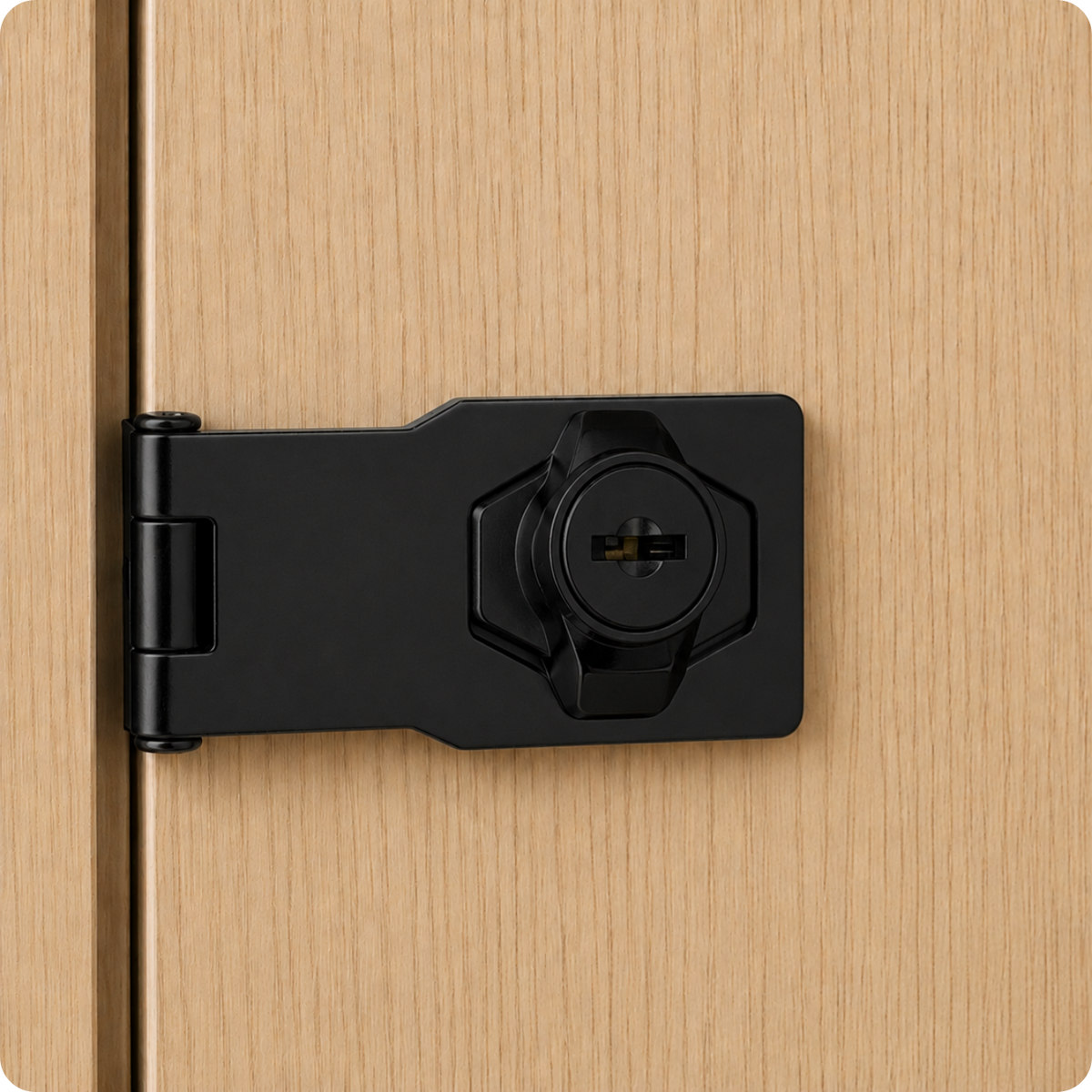 Zamek meblowy do szafki skrytki CB-108B Black