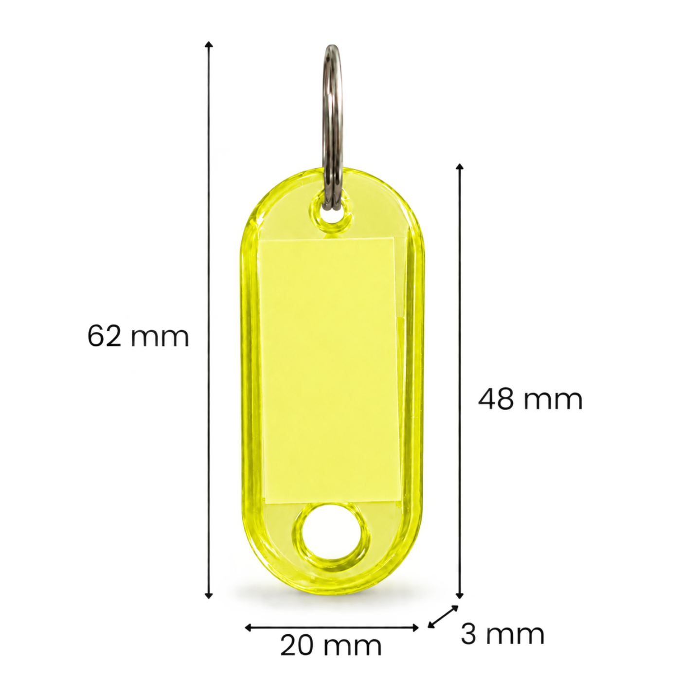 Zawieszka na klucze ABS-1 Żółta