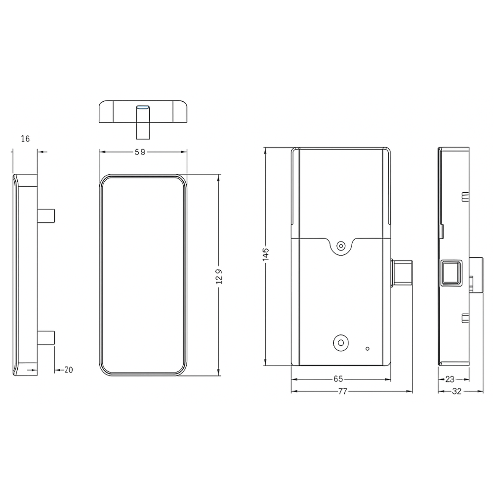 Zamek elektroniczny do szafki S4A-179 TTLock Black