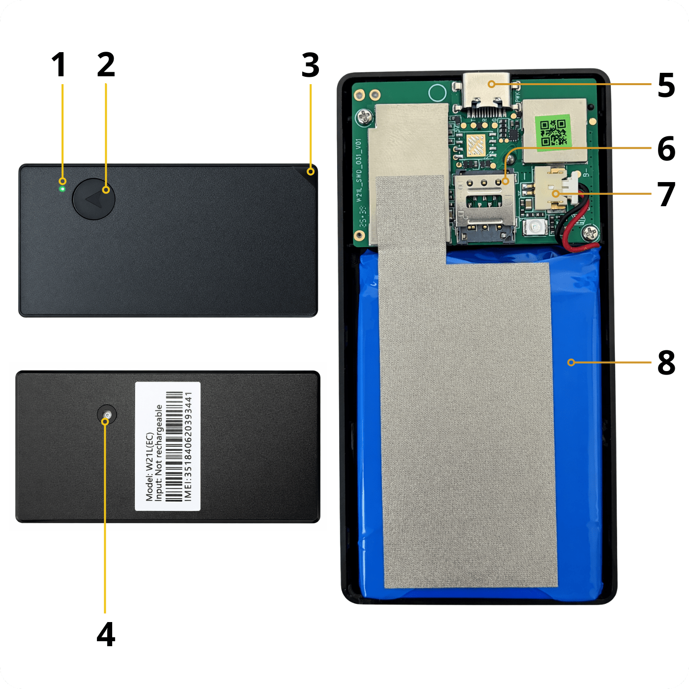 GPS Tracker W21L M2M 4G LTE
