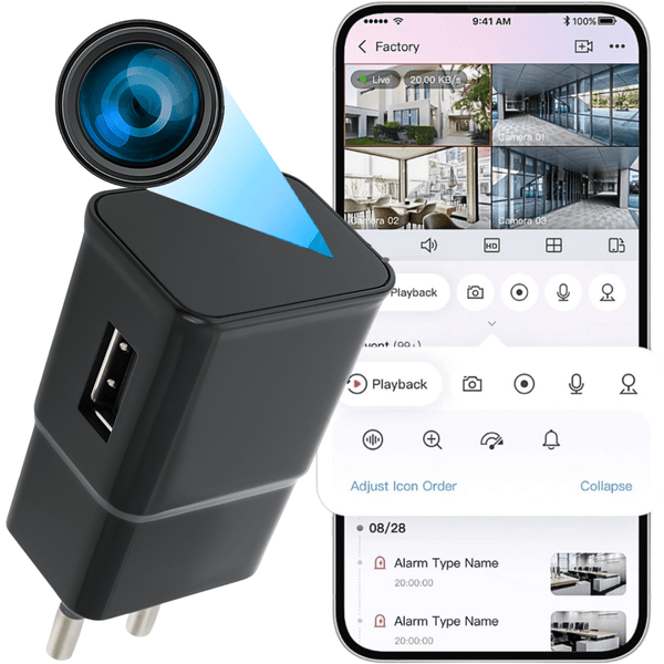 Mini kamera w ładowarce BC027 WiFi