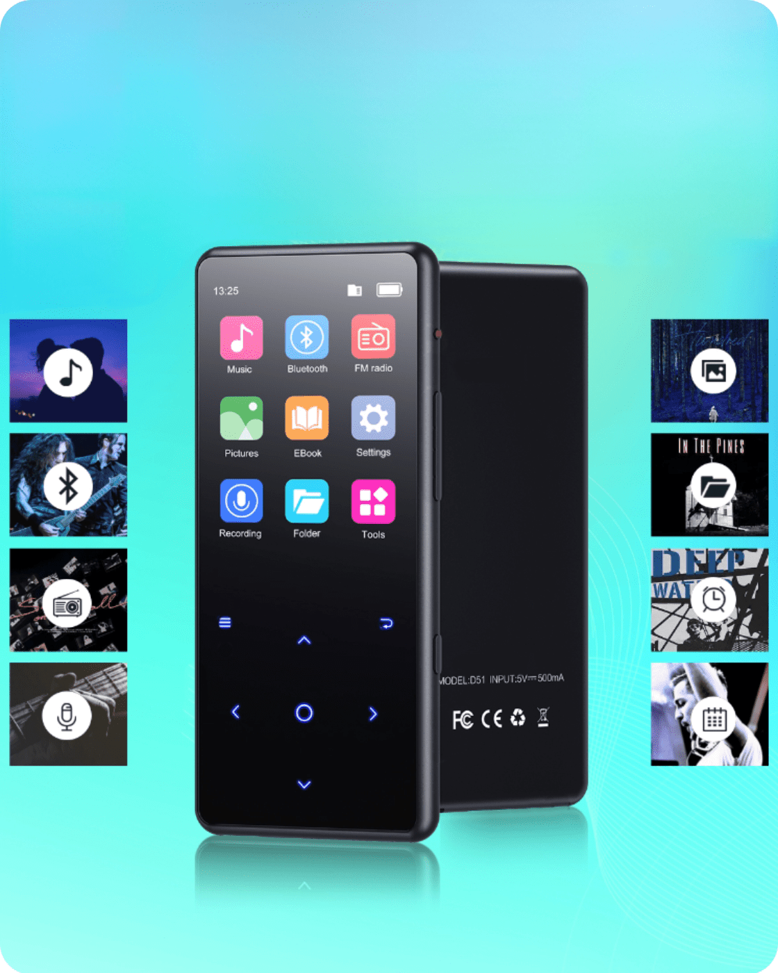 Odtwarzacz muzyki MP3 D51 32GB Spreest