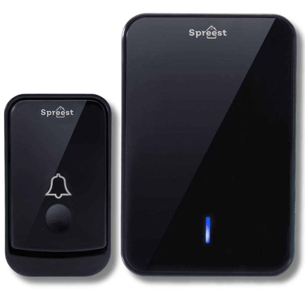 Dzwonek bezprzewodowy Q489-BB 1T1R Czarny Spreest