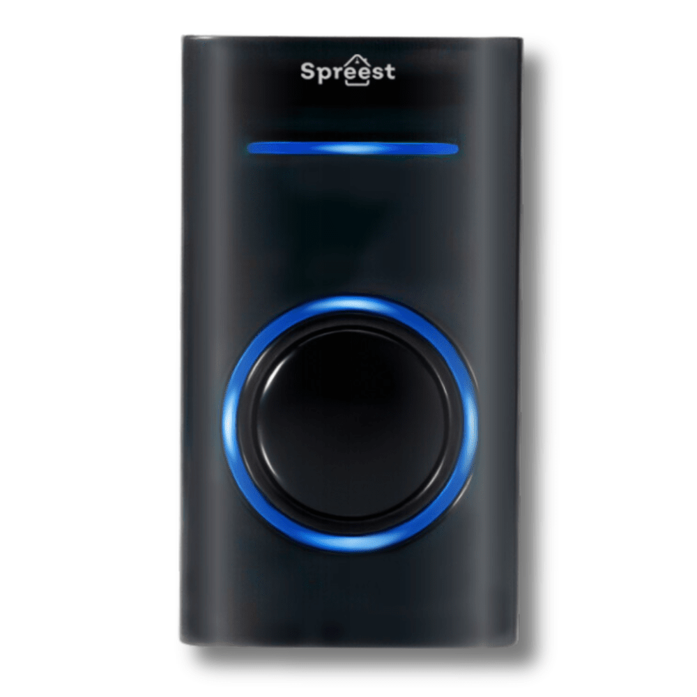 Dzwonek bezprzewodowy P189-BB 1T1R Czarny Spreest