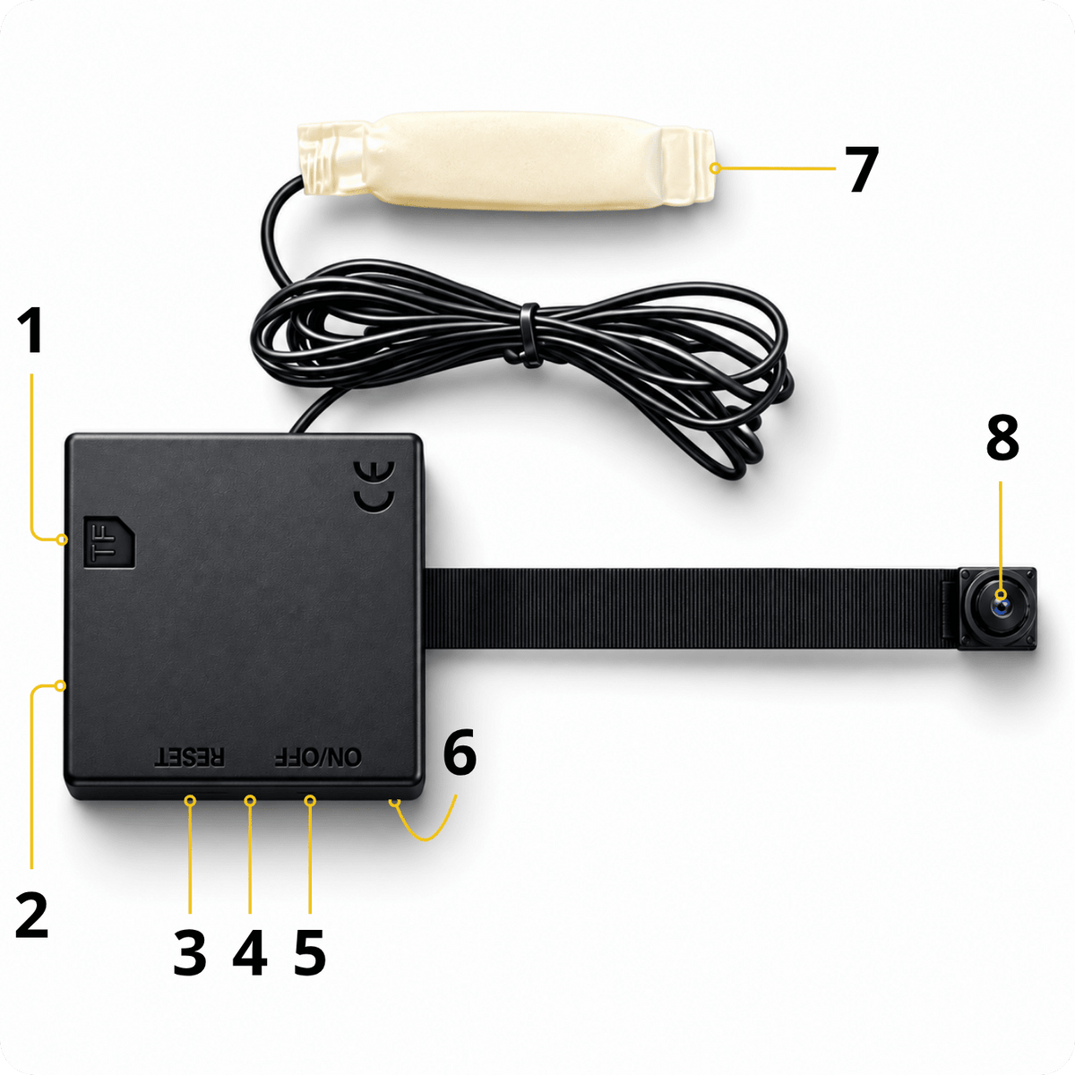 Mini kamera z mikro słuchawką A1W-B WiFi