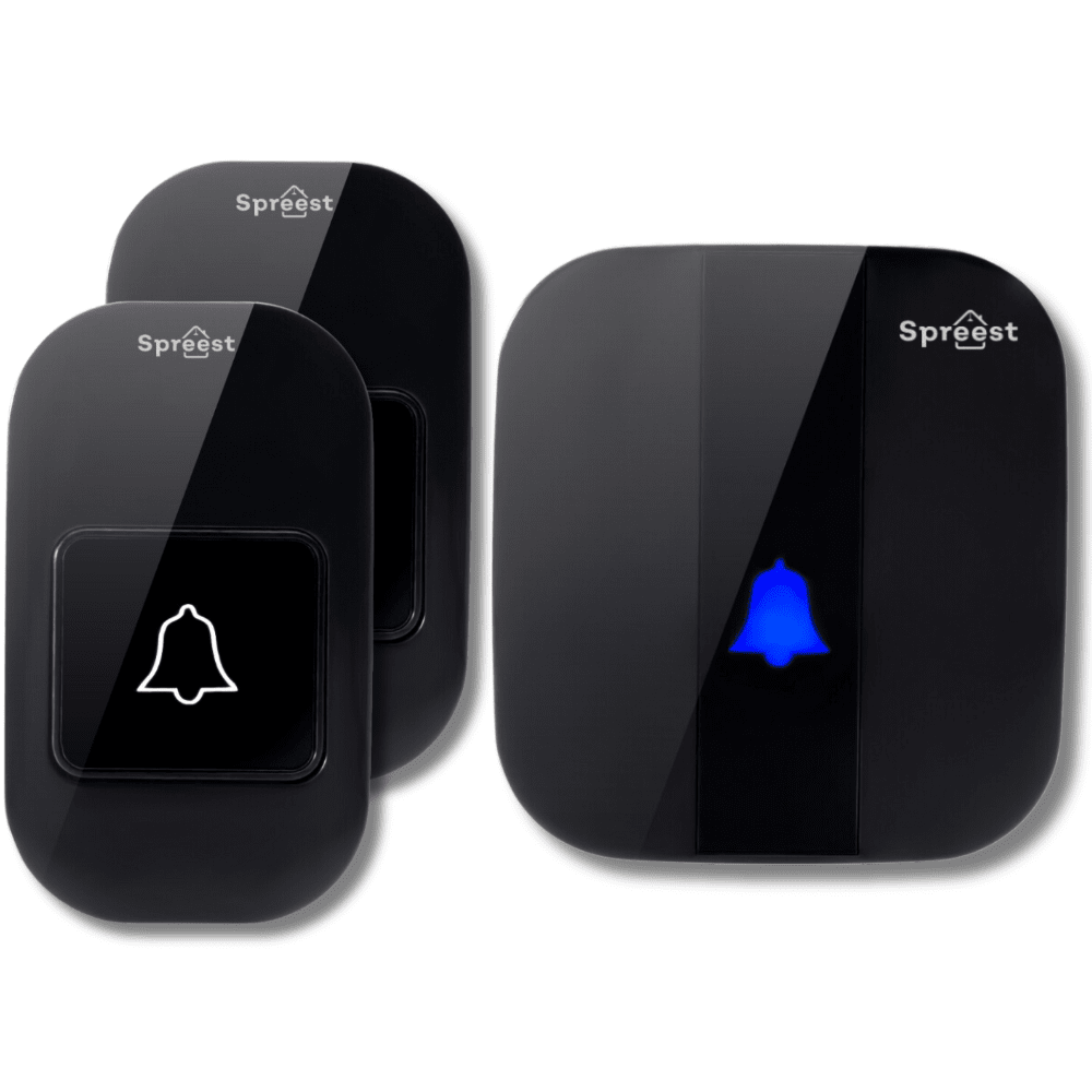Dzwonek bezprzewodowy S196-BB 1T1R Czarny Spreest