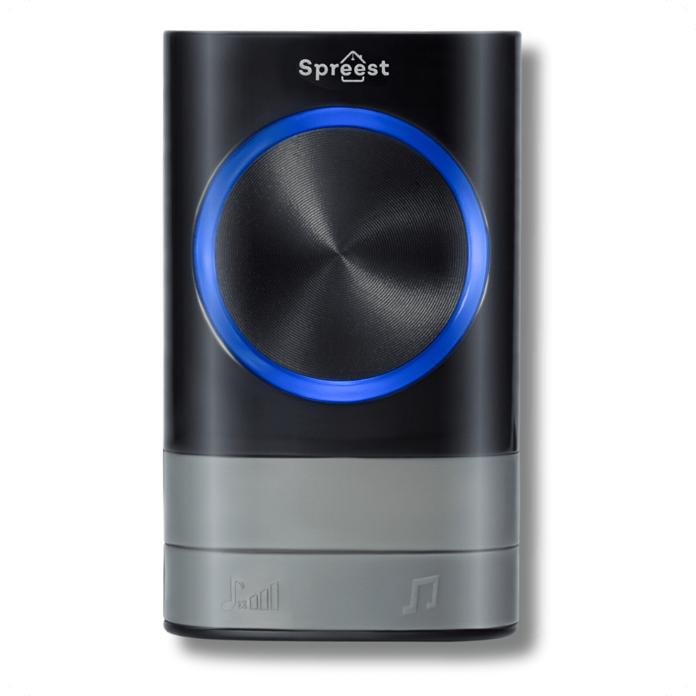 Dzwonek bezprzewodowy 2P189-BB 2T1R Czarny Spreest