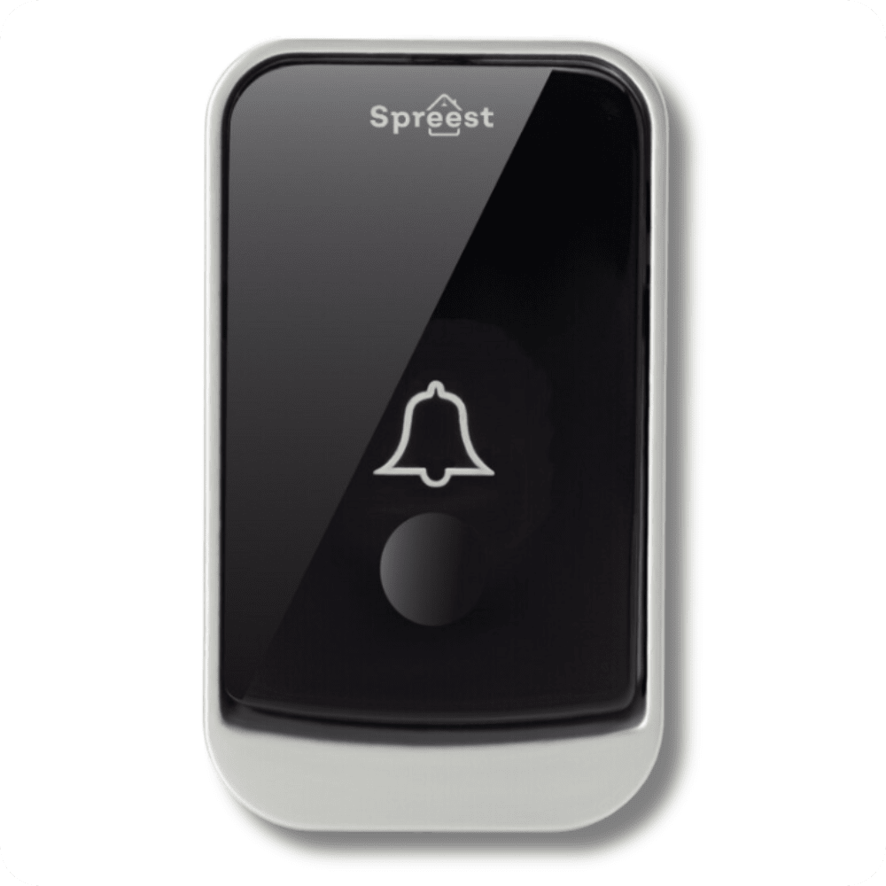Dzwonek bezprzewodowy Q193193-BS 1T2R Czarno-Srebrny Spreest