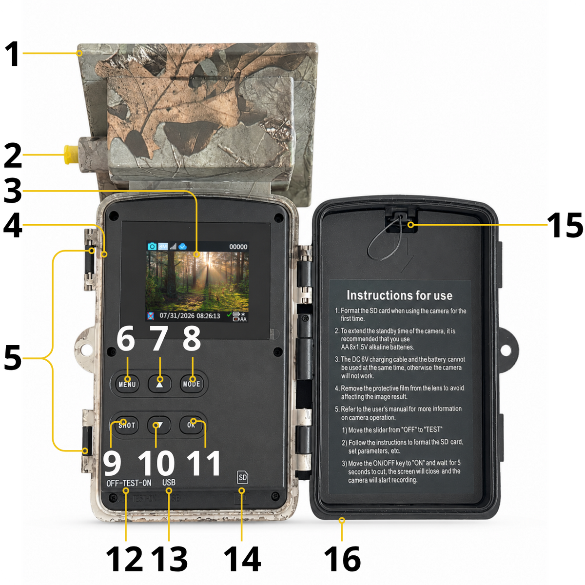 Fotopułapka kamera leśna PR903G 5K TrailCamGo