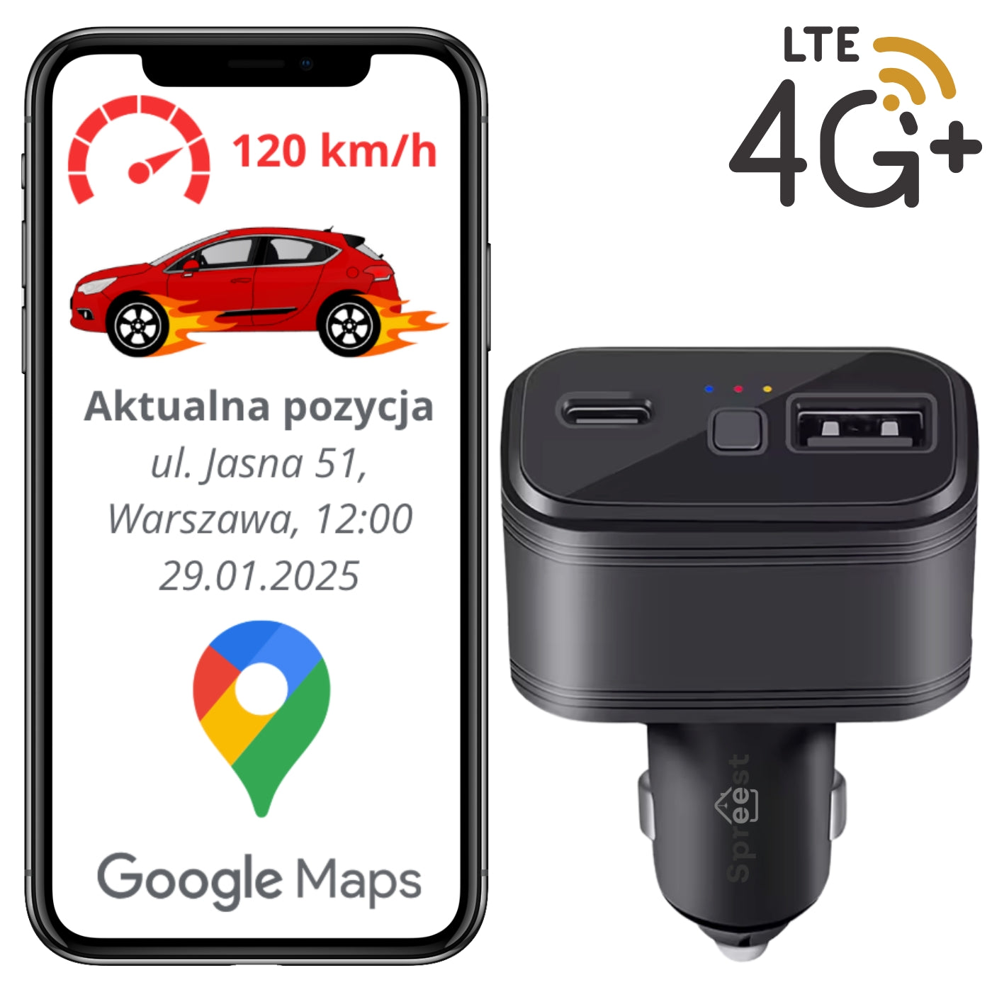 Lokalizator GPS S708L 4G Spreest