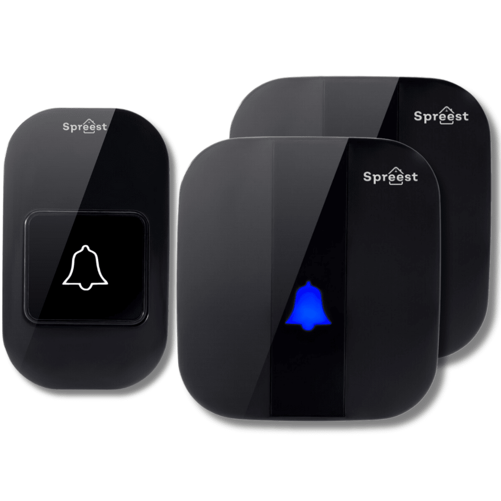 Dzwonek bezprzewodowy 2S196-BB 2T1R Czarny Spreest