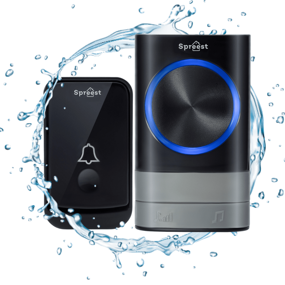 Dzwonek bezprzewodowy Q189189-BB 1T2R Czarny Spreest