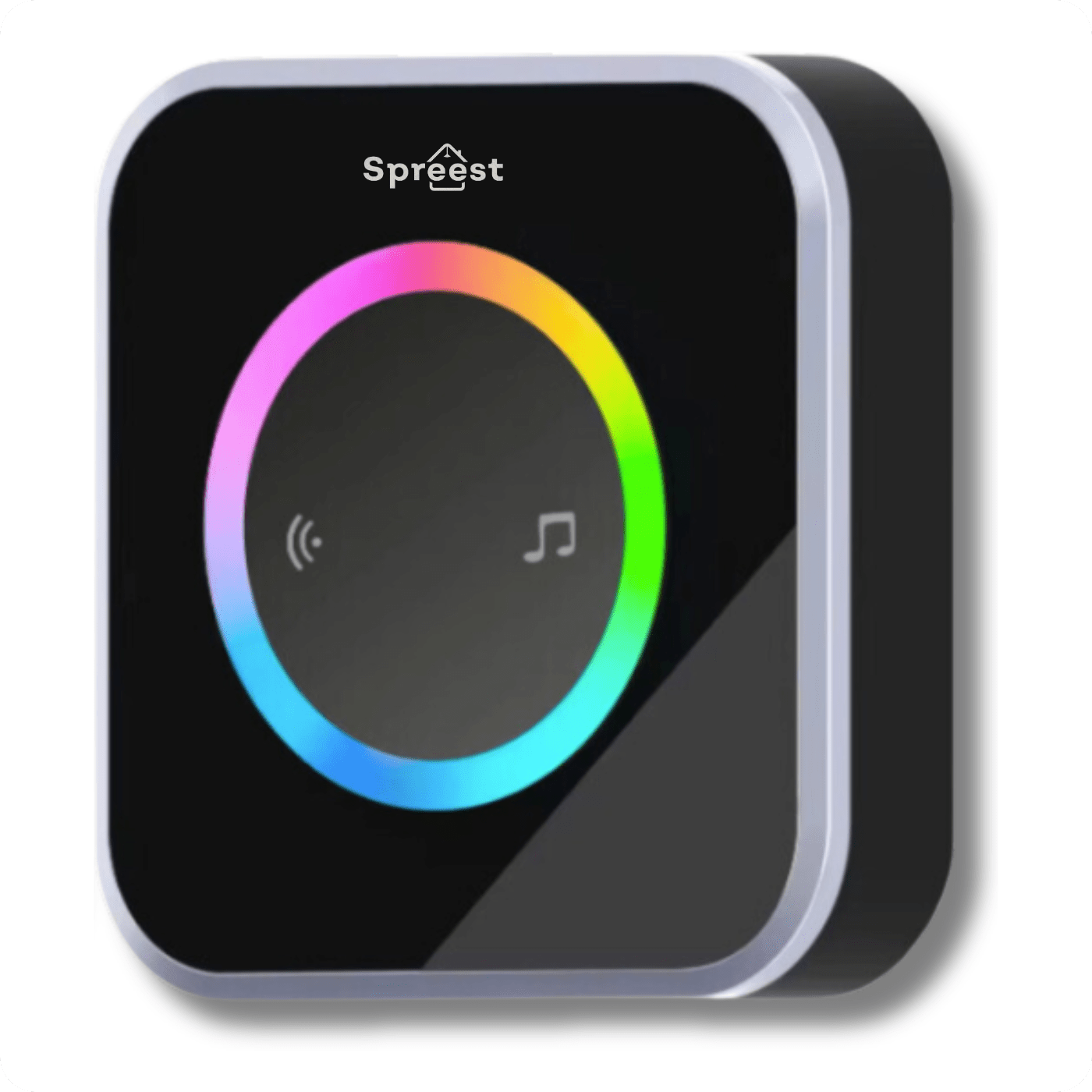 Dzwonek bezprzewodowy 2M488-BS 2T1R Czarny Spreest