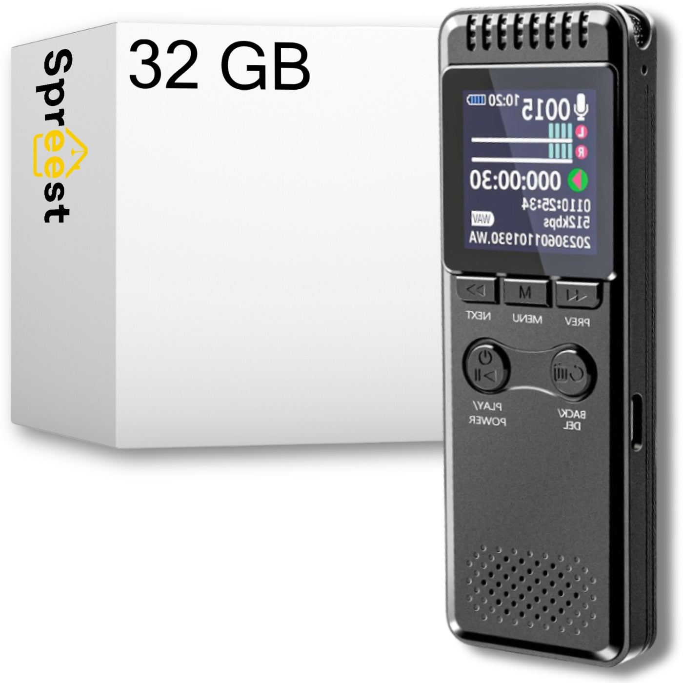 Dyktafon V30C 32GB Spreest