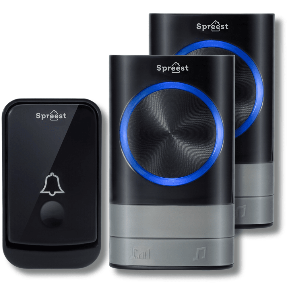 Dzwonek bezprzewodowy Q189-BB 1T1R Czarny Spreest