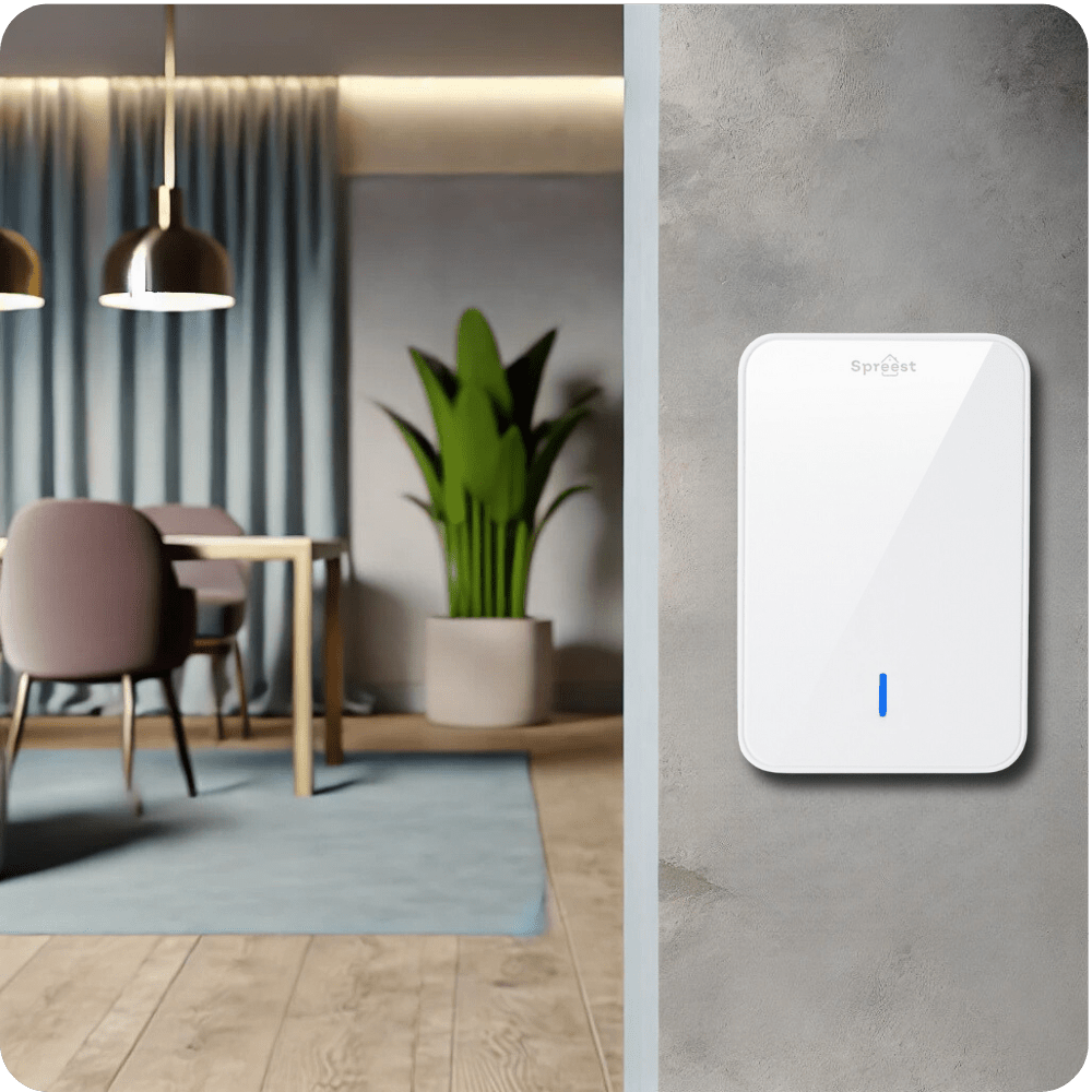 Dzwonek bezprzewodowy 2Q489-WW 2T1R Biały Spreest
