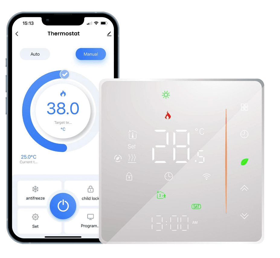Termostat WiFi ZHT-006-GC White Spreest