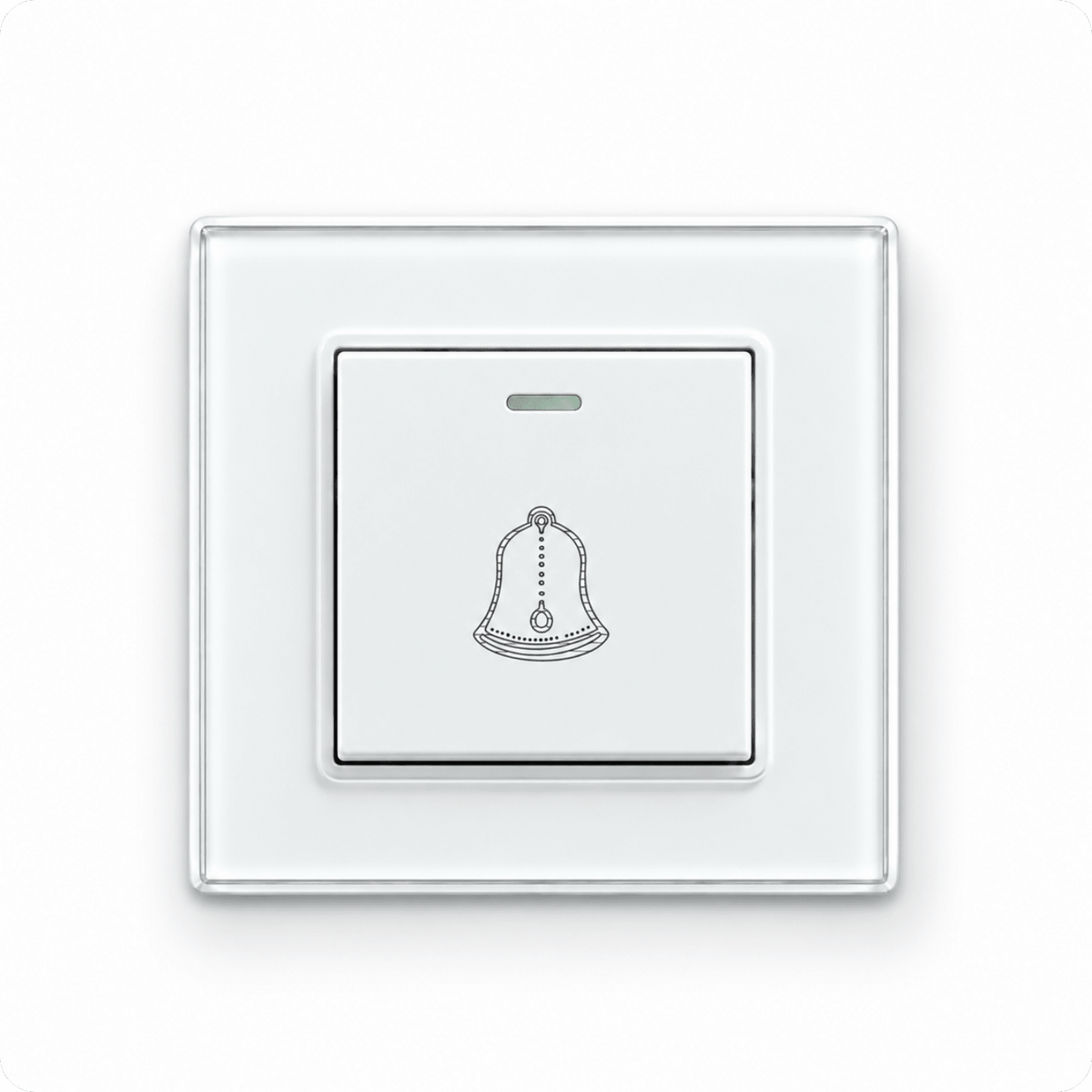 Wired doorbell button D01 White