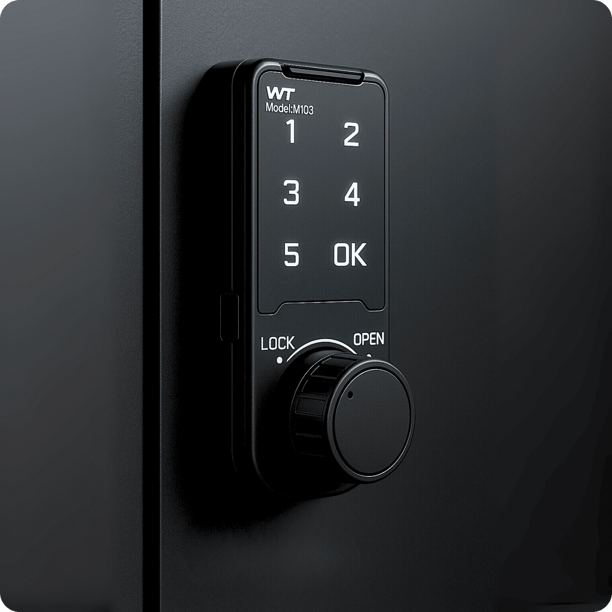 Zamek elektroniczny do szafki CB-A4 22mm Black