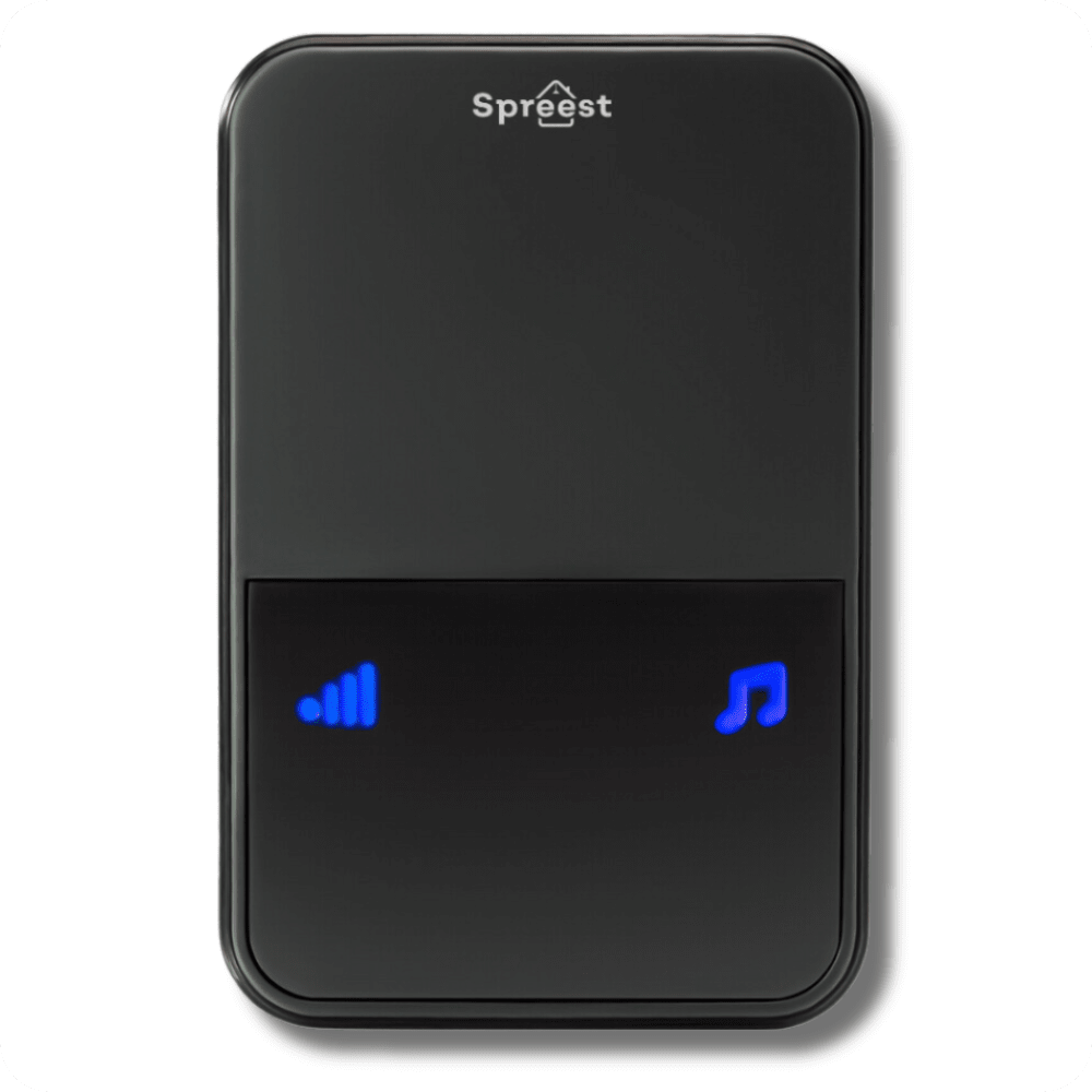 Dzwonek bezprzewodowy 2U199-BB 2T1R Czarny Spreest