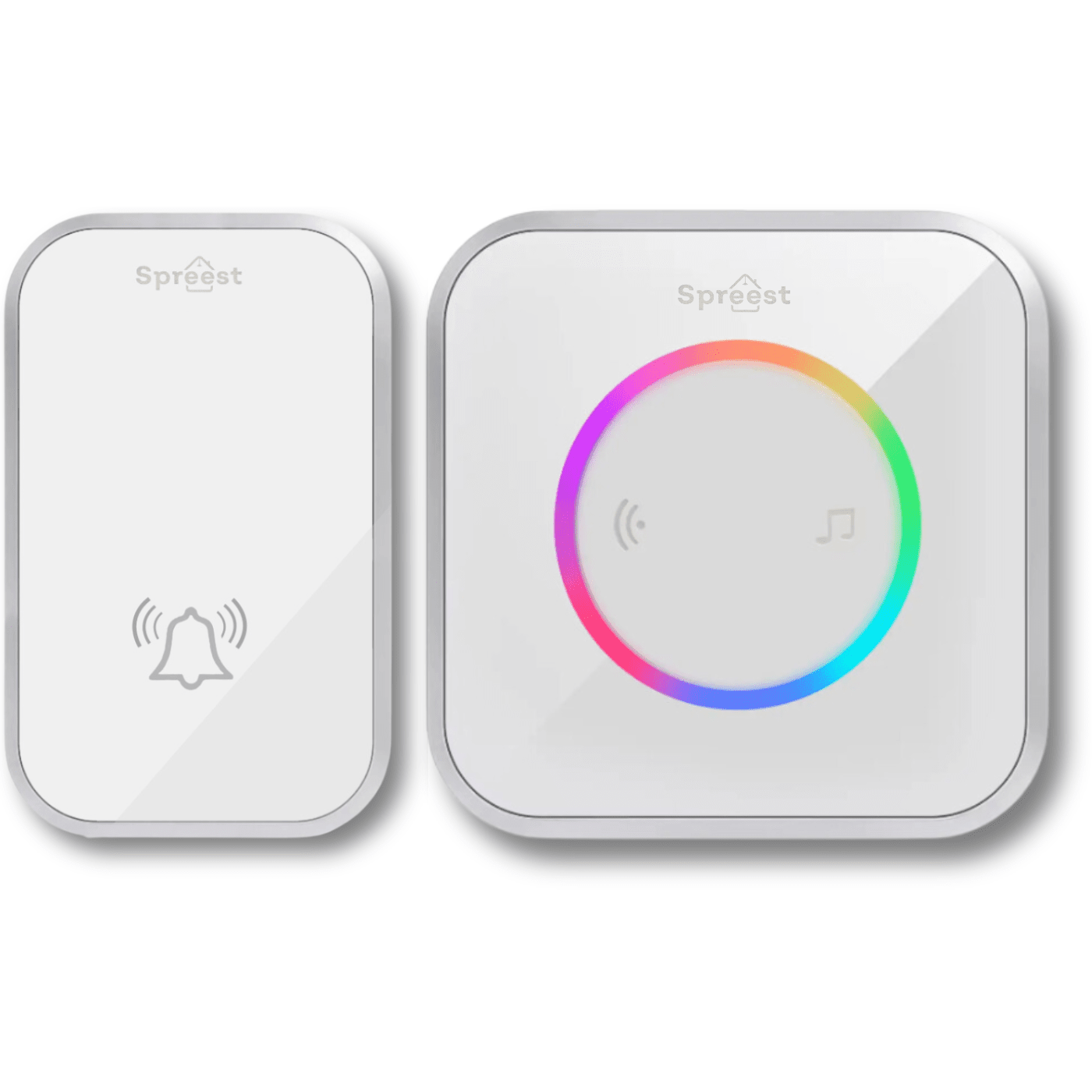 Dzwonek bezprzewodowy 2M488-WS 2T1R Biały Spreest