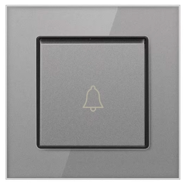Przycisk dzwonka przewodowego D01 Gray