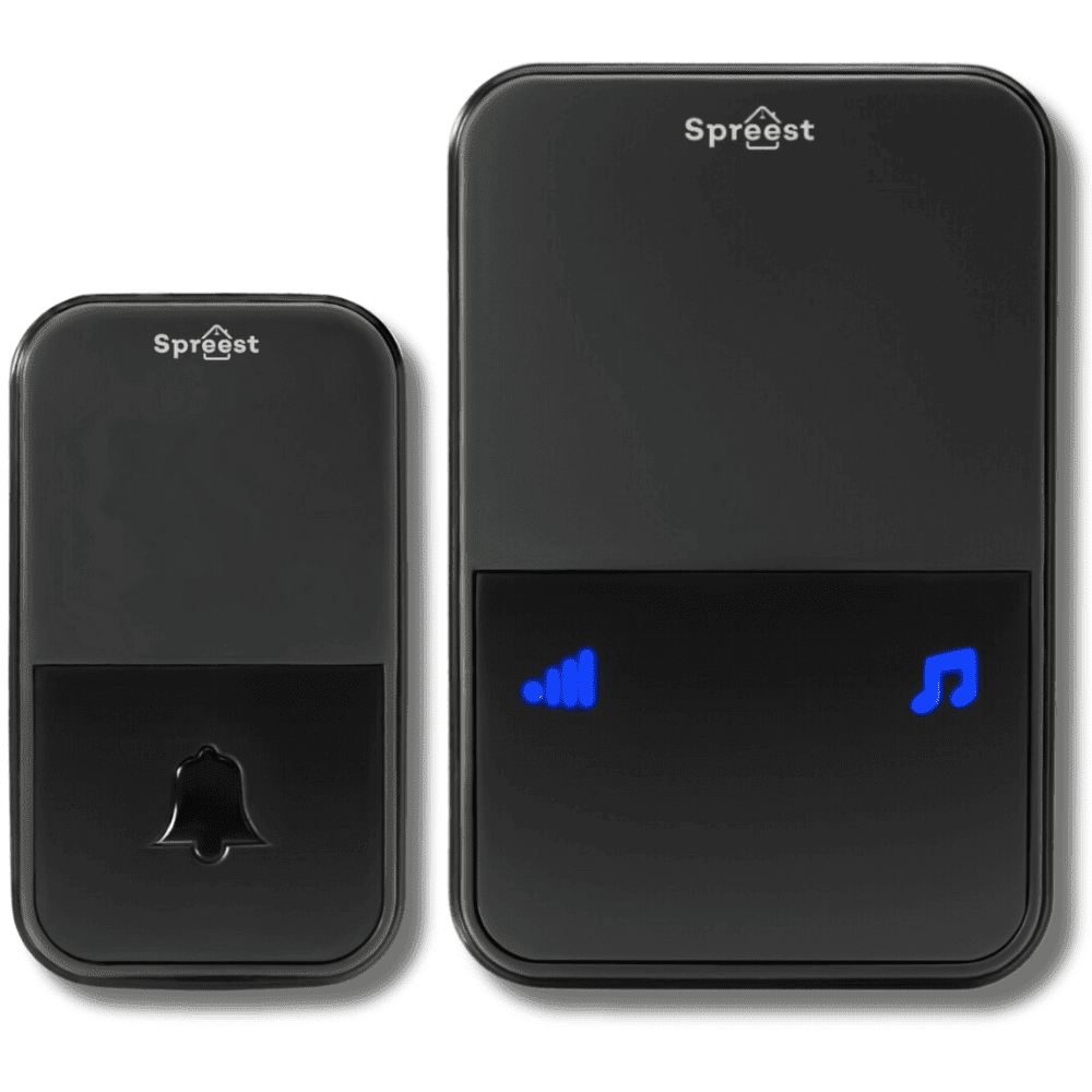 Dzwonek bezprzewodowy U199199-BB 1T2R Czarny Spreest