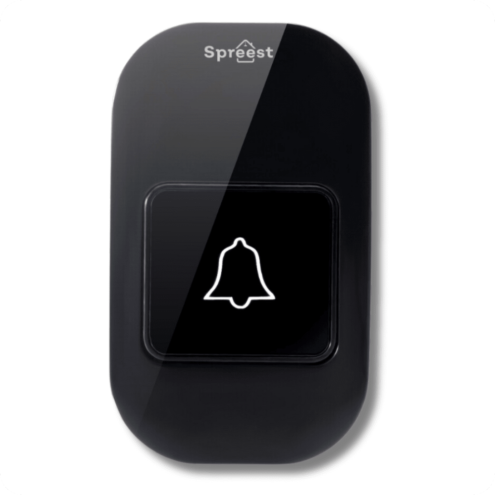 Dzwonek bezprzewodowy S196-BB 1T1R Czarny Spreest