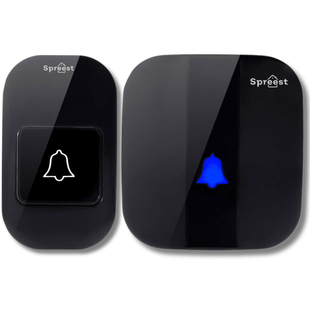 Dzwonek bezprzewodowy S196-BB 1T1R Czarny Spreest