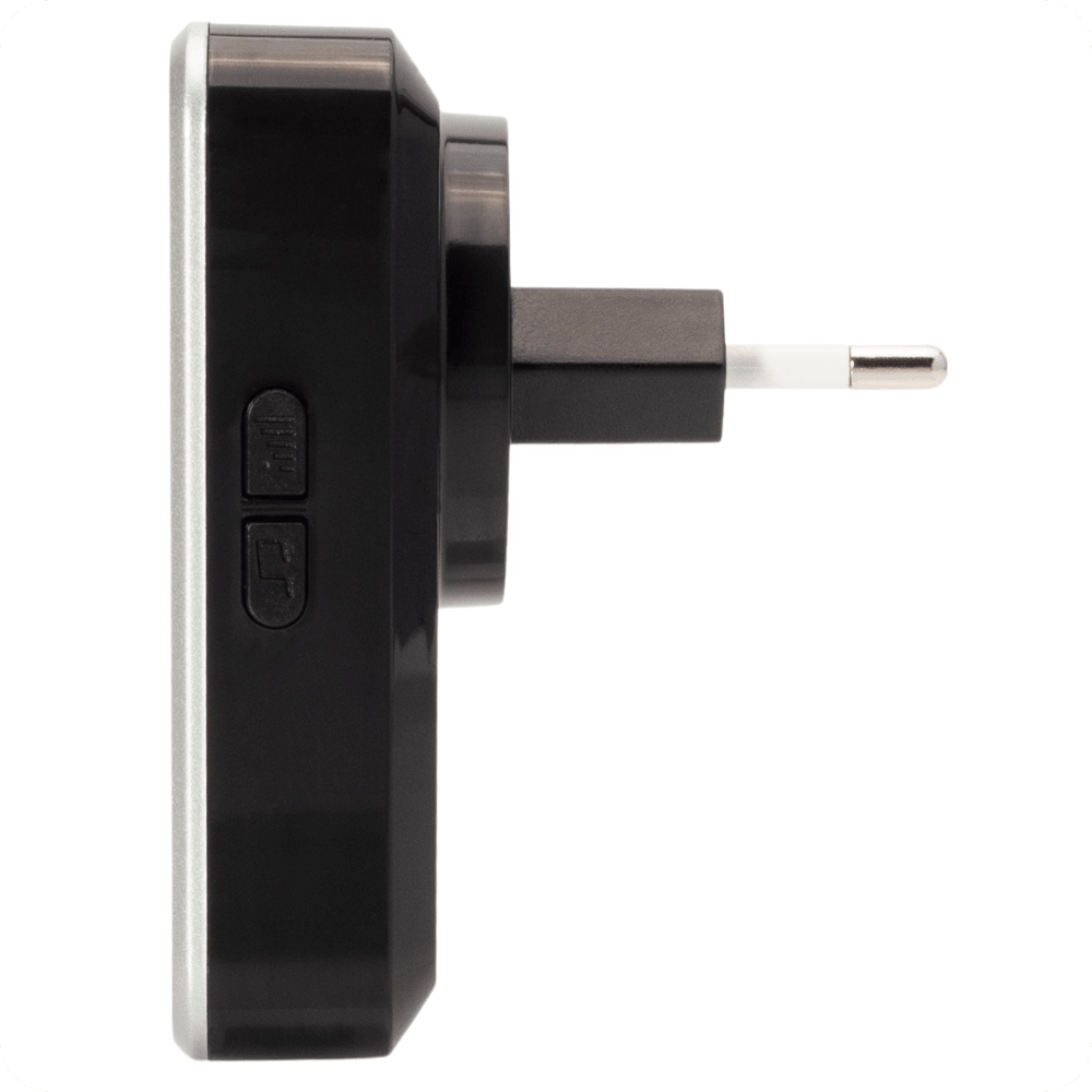 Dzwonek bezprzewodowy Q193193-BS 1T2R Czarno-Srebrny Spreest