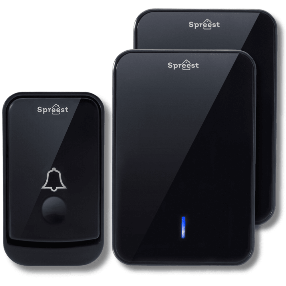 Dzwonek bezprzewodowy Q489-BB 1T1R Czarny Spreest