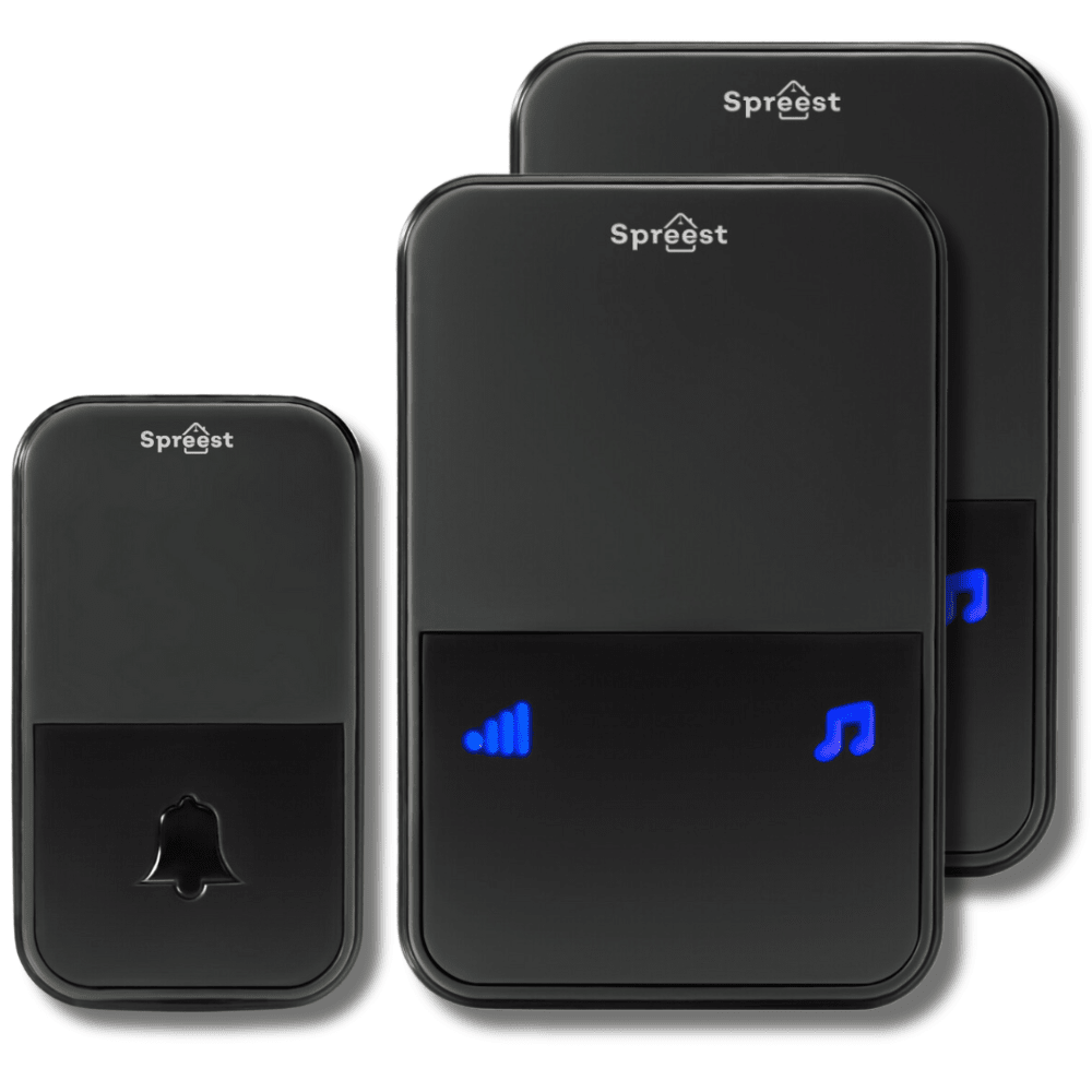 Dzwonek bezprzewodowy U199-BB 1T1R Czarny Spreest