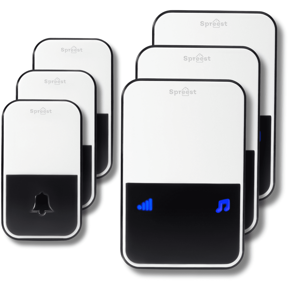 Dzwonek bezprzewodowy 1x U199-WW 1T1R Biały + 1x U199199-WW 1T2R Biały Spreest