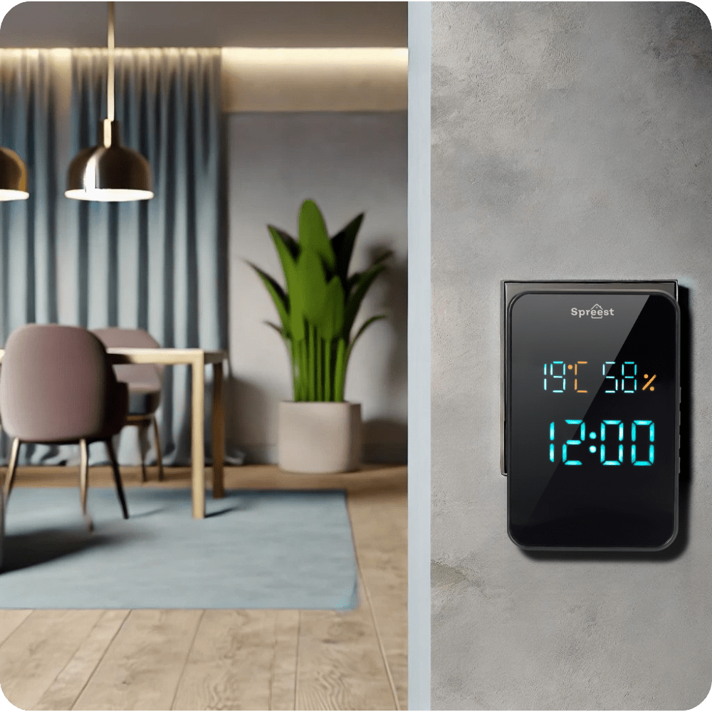 Dzwonek bezprzewodowy T295295-BB 1T2R Czarny Spreest