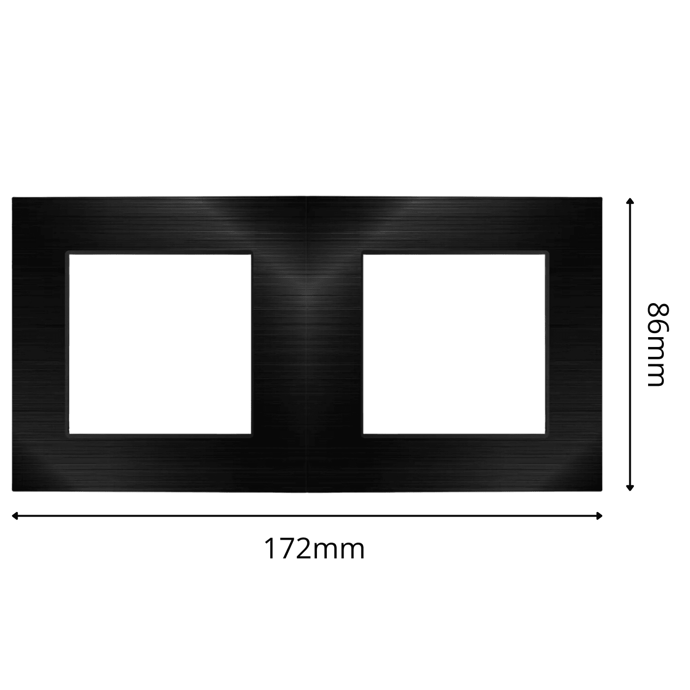 Ramka TB11 Podwójna Black Spreest