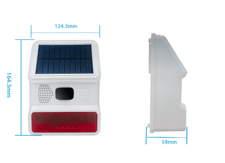 Bezprzewodowa solarna syrena alarmowa WSR200 Spreest