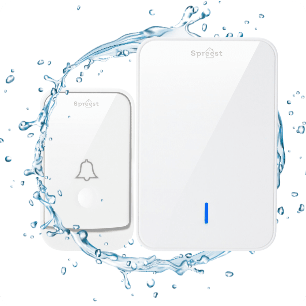 Dzwonek bezprzewodowy Q489489-WW 1T2R Biały Spreest