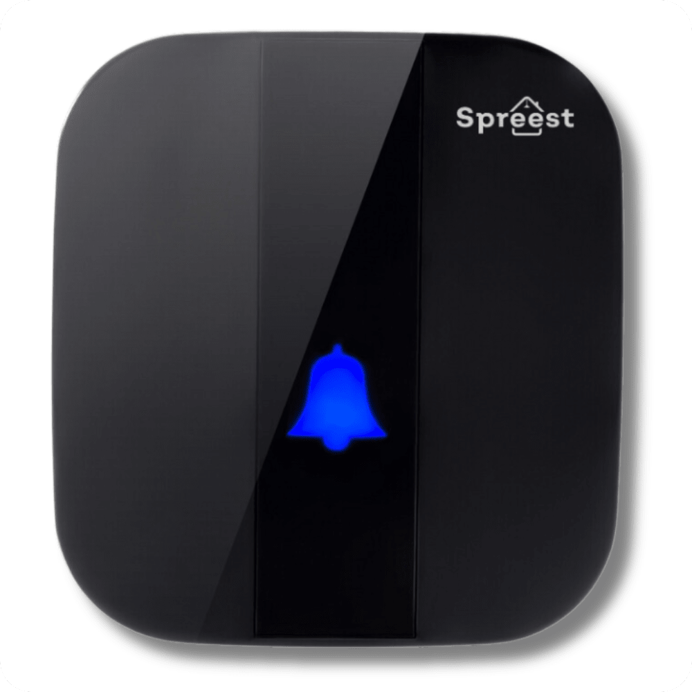 Dzwonek bezprzewodowy 2S196-BB 2T1R Czarny Spreest